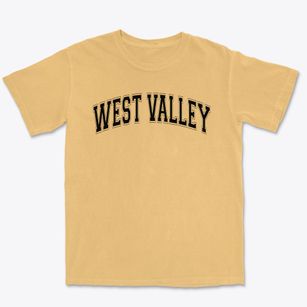 West Valley High School Varsity Arch Premium Heavyweight T-shirt