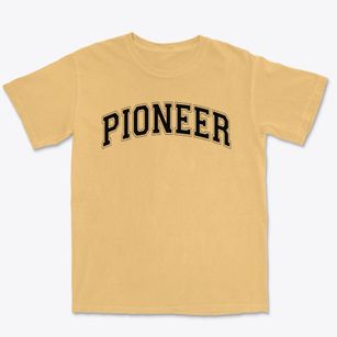 Pioneer Primary School Varsity Arch Premium Heavyweight T-shirt