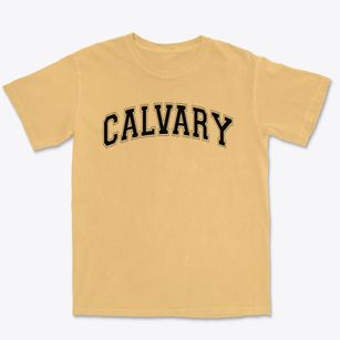 Calvary Baptist Christian School Varsity Arch Premium Heavyweight T-shirt