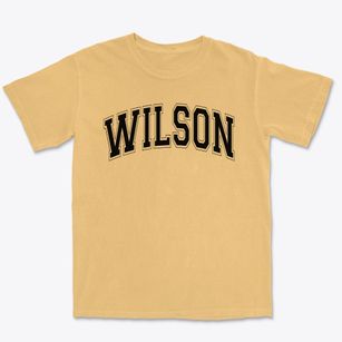 Wilson Elementary School Varsity Arch Premium Heavyweight T-shirt