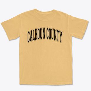 Calhoun County Vocational School Varsity Arch Premium Heavyweight T-shirt