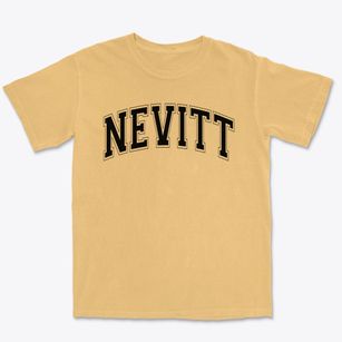 Nevitt Elementary School Varsity Arch Premium Heavyweight T-shirt