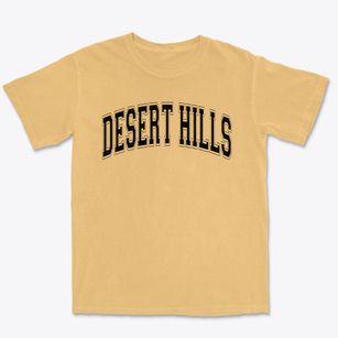 Desert Hills High School Varsity Arch Premium Heavyweight T-shirt