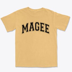 Magee Elementary School Varsity Arch Premium Heavyweight T-shirt