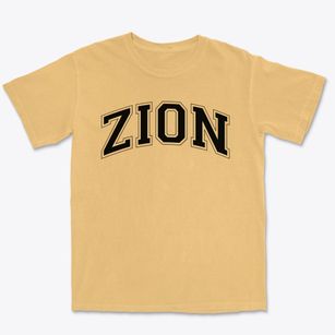 Zion Lutheran School Varsity Arch Premium Heavyweight T-shirt