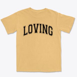 Loving High School Varsity Arch Premium Heavyweight T-shirt