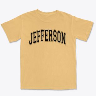 Jefferson Elementary School Varsity Arch Premium Heavyweight T-shirt
