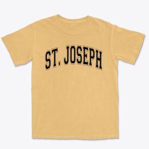 Saint Joseph Montessori School Varsity Arch Premium Heavyweight T-shirt
