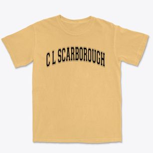 C L Scarborough Middle School Varsity Arch Premium Heavyweight T-shirt