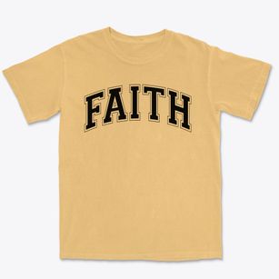 Faith Lutheran School Varsity Arch Premium Heavyweight T-shirt