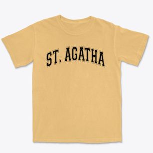 Saint Agatha School Varsity Arch Premium Heavyweight T-shirt