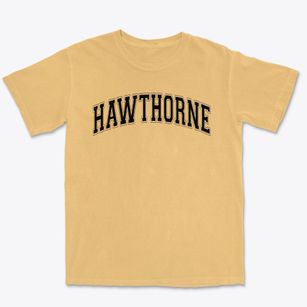 Hawthorne Elementary School Varsity Arch Premium Heavyweight T-shirt