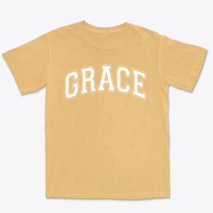 Grace Christian Academy Varsity Arch Premium Heavyweight T-shirt