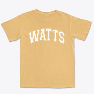 Watts Learning Center Charter School Varsity Arch Premium Heavyweight T-shirt