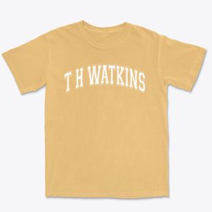 T H Watkins Elementary School Varsity Arch Premium Heavyweight T-shirt