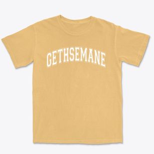 Gethsemane Lutheran School Varsity Arch Premium Heavyweight T-shirt