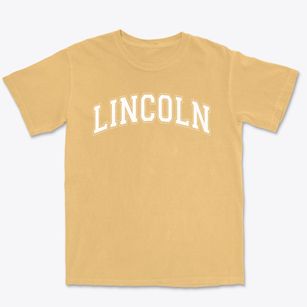 Lincoln Middle School Varsity Arch Premium Heavyweight T-shirt