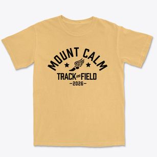 Mount Calm High School Track and Field Premium Heavyweight T-shirt