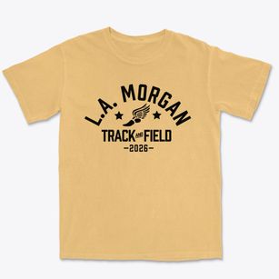 L.a. Morgan Elementary School Track and Field Premium Heavyweight T-shirt