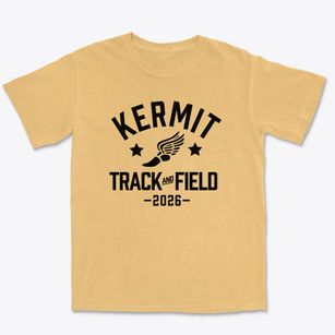 Kermit Junior High School Track and Field Premium Heavyweight T-shirt