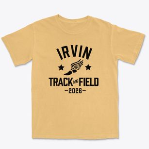 Irvin Elementary School Track and Field Premium Heavyweight T-shirt