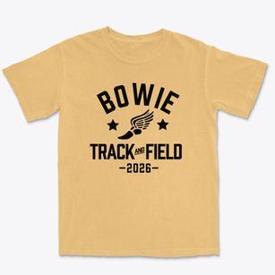 Bowie High School Track and Field Premium Heavyweight T-shirt