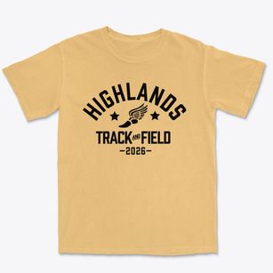 Highlands Elementary School Track and Field Premium Heavyweight T-shirt