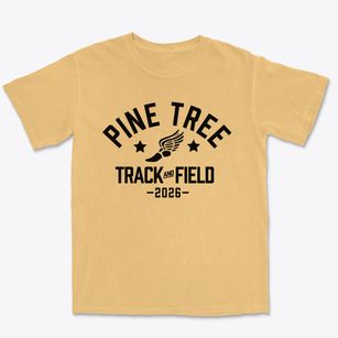 Pine Tree Elementary School Track and Field Premium Heavyweight T-shirt