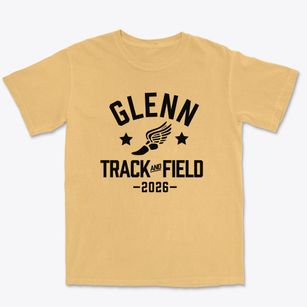 Glenn Middle School Track and Field Premium Heavyweight T-shirt