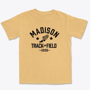 Madison Middle School Track and Field Premium Heavyweight T-shirt