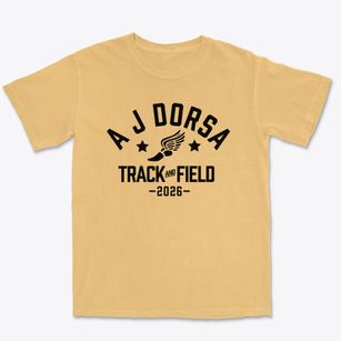 A J Dorsa Elementary School Track and Field Premium Heavyweight T-shirt