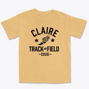 Claire Lilienthal Alternative Elementary Track and Field Premium Heavyweight T-shirt