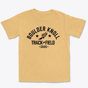 Boulder Knoll Montessori School Track and Field Premium Heavyweight T-shirt