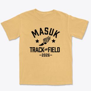 Masuk High School Track and Field Premium Heavyweight T-shirt