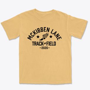 Mckibben Lane Elementary School Track and Field Premium Heavyweight T-shirt
