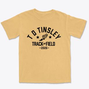 T D Tinsley Elementary School Track and Field Premium Heavyweight T-shirt