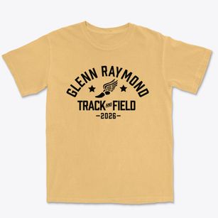 Glenn Raymond School Track and Field Premium Heavyweight T-shirt