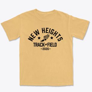 New Heights Baptist Academy Track and Field Premium Heavyweight T-shirt