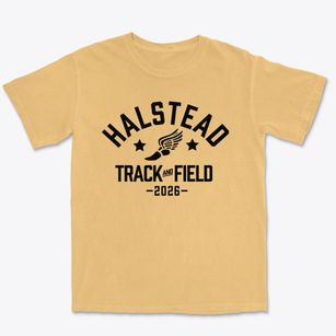Halstead High School Track and Field Premium Heavyweight T-shirt