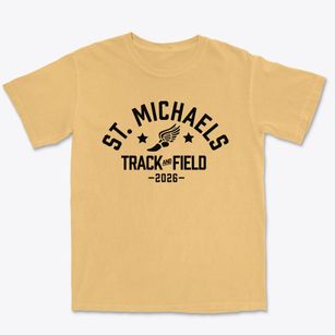 Saint Michaels Day School Track and Field Premium Heavyweight T-shirt