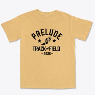 Prelude Preschool Track and Field Premium Heavyweight T-shirt