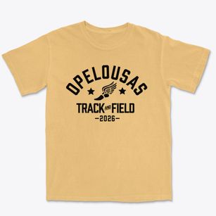 Opelousas Developmental Center Track and Field Premium Heavyweight T-shirt