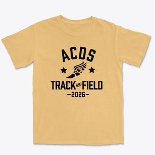 Alexandria Country Day School Track and Field Premium Heavyweight T-shirt