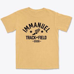 Immanuel Lutheran School Track and Field Premium Heavyweight T-shirt