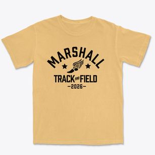 Marshall School Track and Field Premium Heavyweight T-shirt