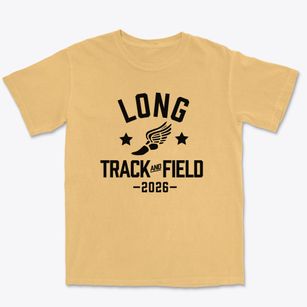 Long Middle School Track and Field Premium Heavyweight T-shirt