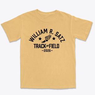 William R. Satz School Track and Field Premium Heavyweight T-shirt
