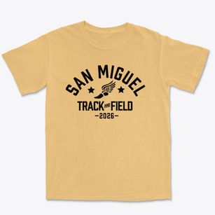 San Miguel School Track and Field Premium Heavyweight T-shirt