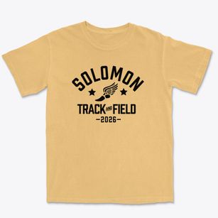 Solomon Schecter Day School Track and Field Premium Heavyweight T-shirt