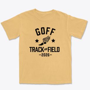 Goff Middle School Track and Field Premium Heavyweight T-shirt